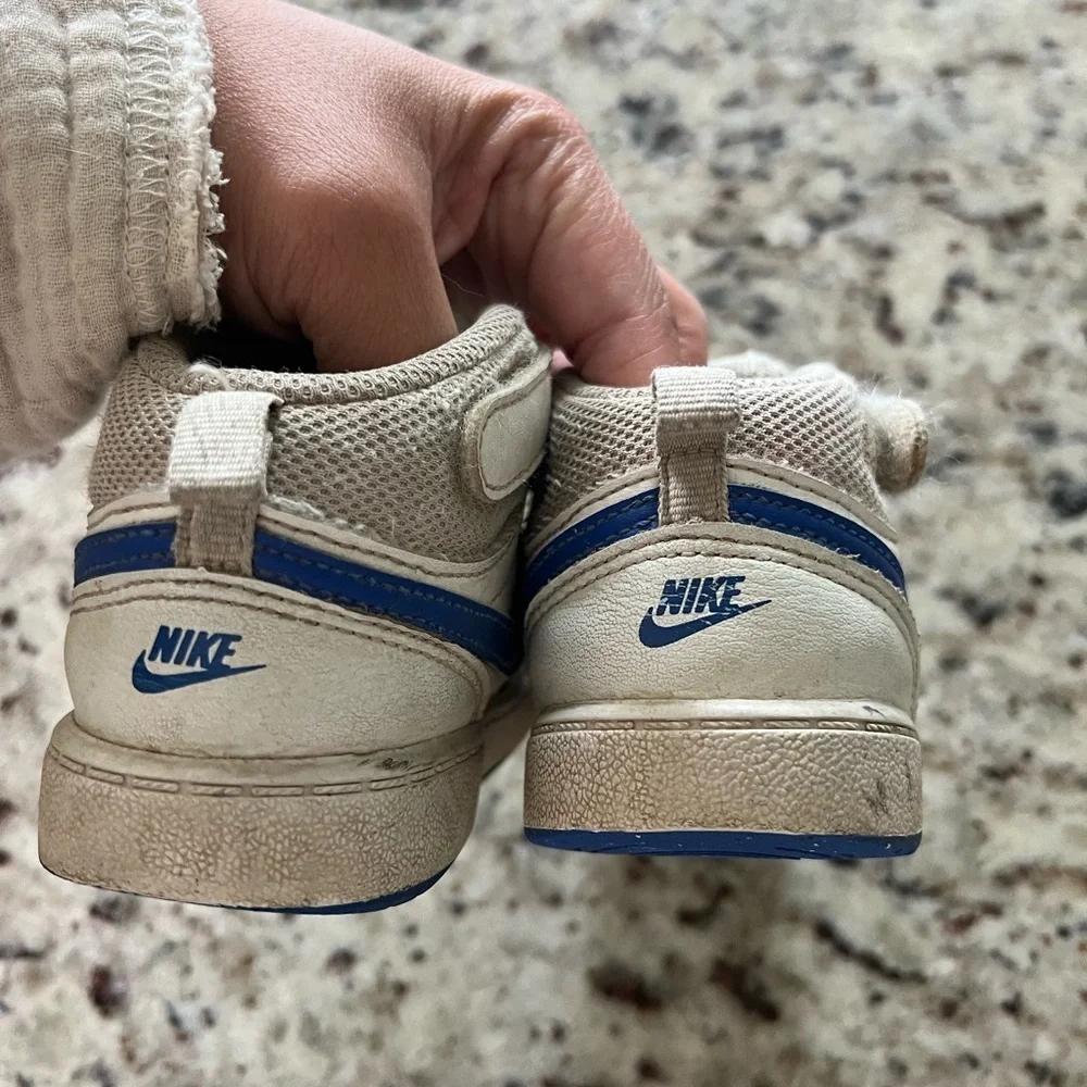 Nike toddler high top blue swish